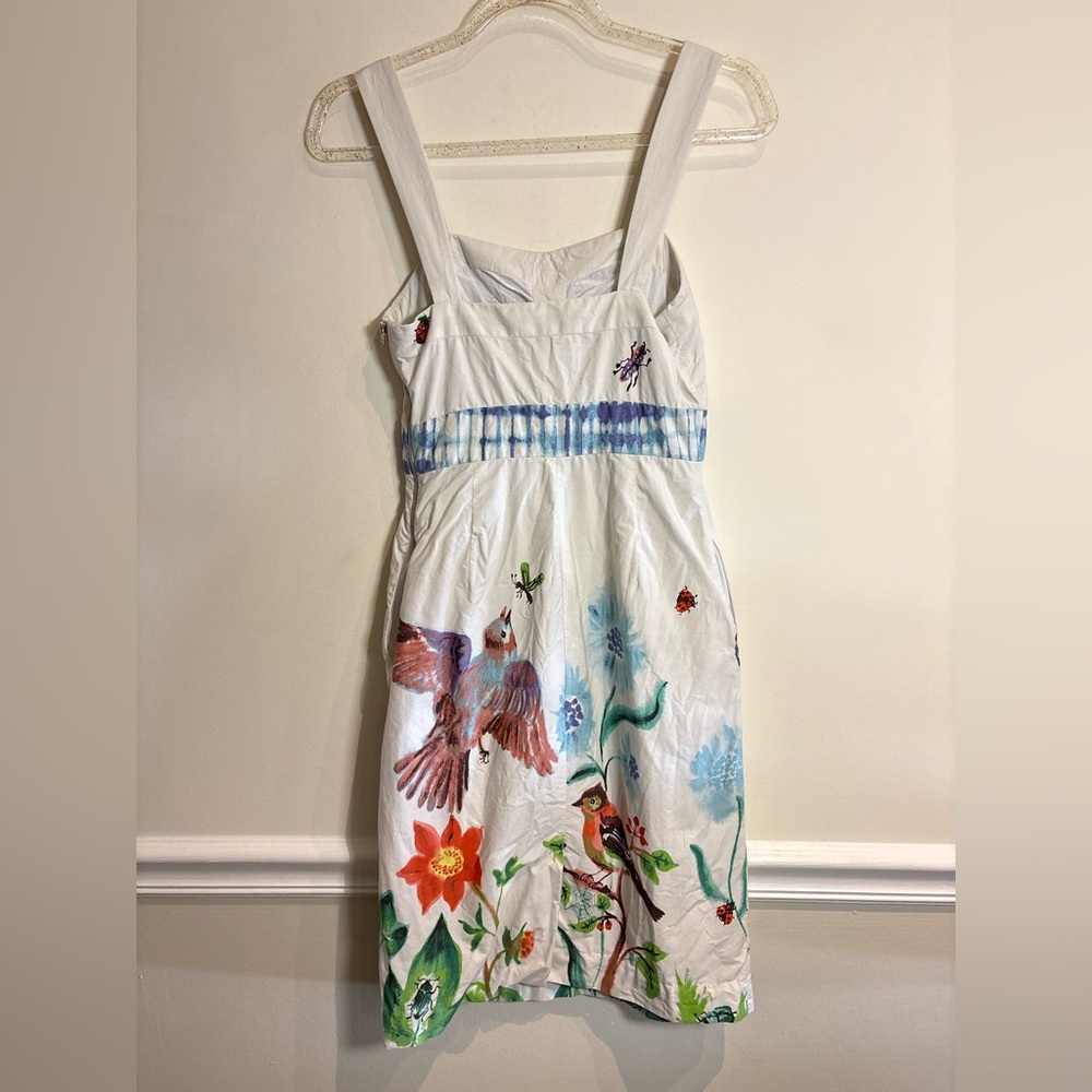 Anthropologie x Nathalie Lete Paris Pigment & Canvas Cotton Mini Dress Size 2 - Picture 5 of 10